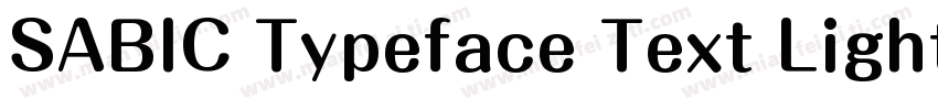 SABIC Typeface Text Light (正文)字体转换